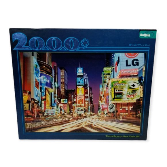 Buffalo Games Times Square New York NY 2000 Piece Jigsaw Puzzle Complete - Picture 2 of 9